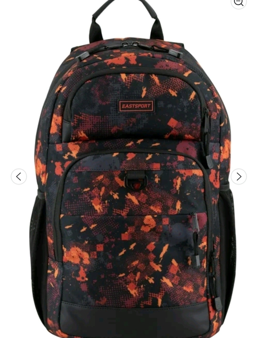 Eastsport Men's Black & Orange Patterned Backpack